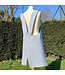 Le grenier du lin Tablier japonais en lin bleu clair