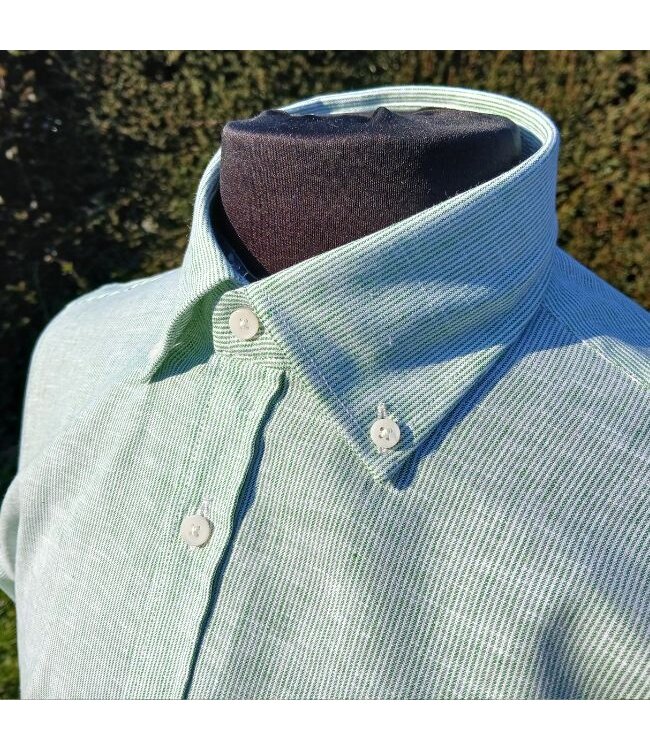 Shirt met lange mouwen en groene strepen