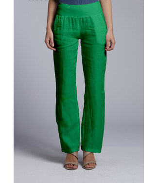 broek in groen linnen FIDELE bresil