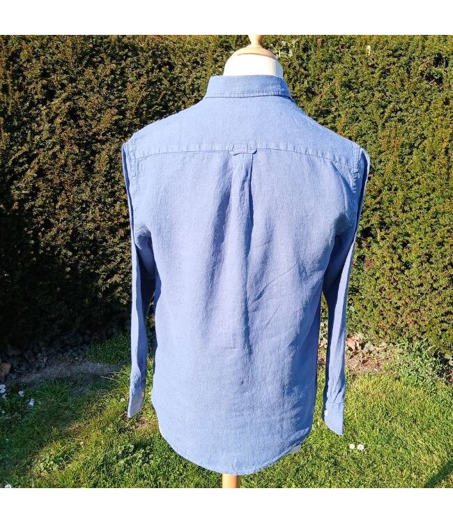 Le grenier du lin chemise  en lin manches longues boston