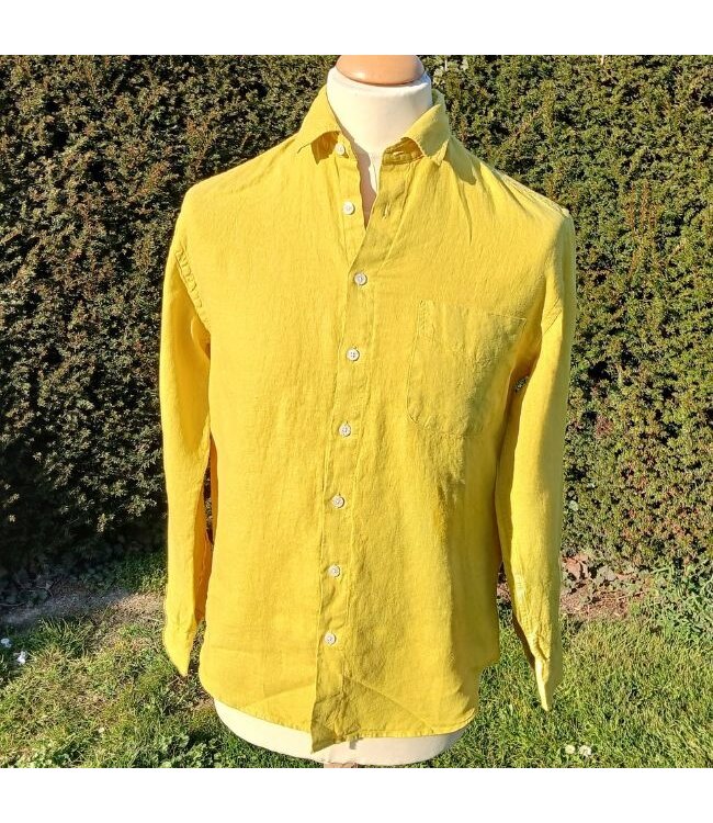 Le grenier du lin citrine long-sleeved linen shirt