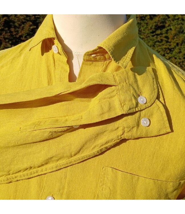 Le grenier du lin citrine long-sleeved linen shirt