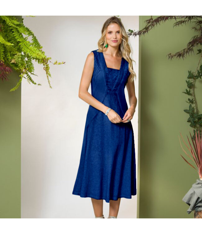 Maloka Robe en lin THEODOR INDIGO