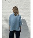 Le grenier du lin Linen blouse CLAUDIA horizon