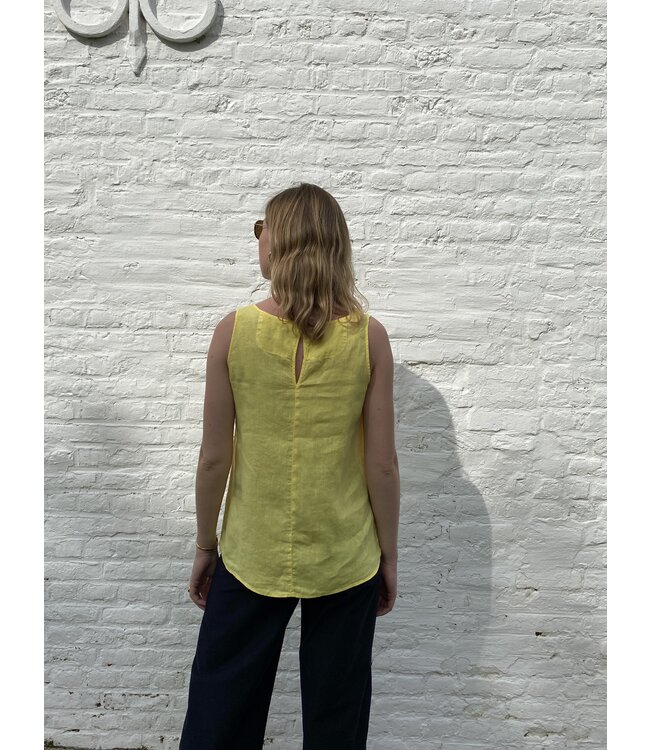 Le grenier du lin Maki lemon linen top