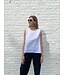 Le grenier du lin SEVILLA white linen top