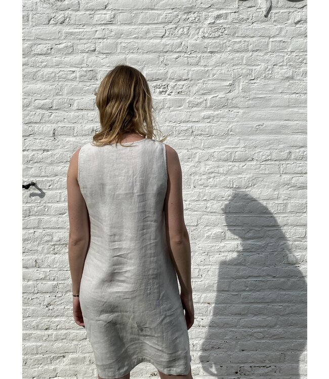 Le grenier du lin Haiti craie pure linen dress