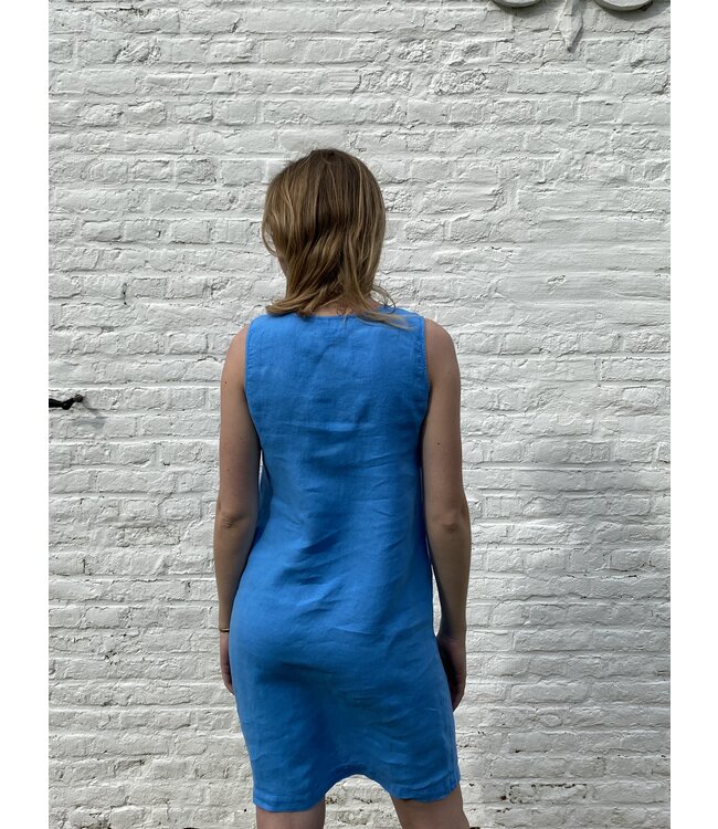 Le grenier du lin Haiti blue linen dress île de ré