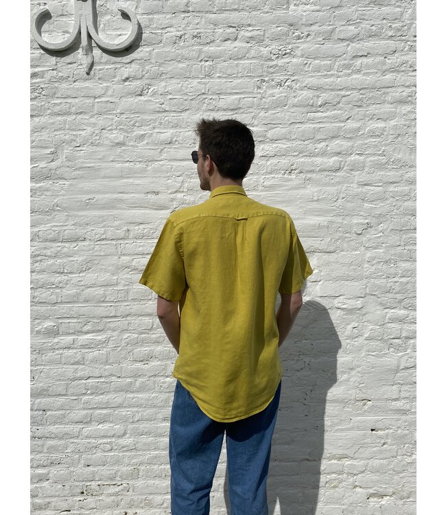 Le grenier du lin Citrine short-sleeved linen shirt