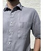 Le grenier du lin Chemise en lin manches courtes grise