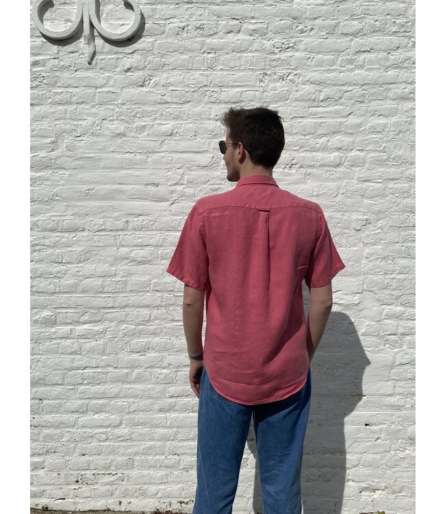 Le grenier du lin Tomette short-sleeved linen shirt