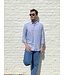 Le grenier du lin Long-sleeved shirt in fine blue stripes