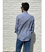 Le grenier du lin Long-sleeved shirt in fine blue stripes