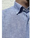 Le grenier du lin Long-sleeved shirt in fine blue stripes