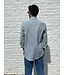 Long-sleeved shirt in green stripes