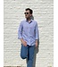 Blauw gestreept overhemd met lange mouwen
