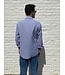 Blauw gestreept overhemd met lange mouwen