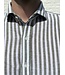 Le grenier du lin Chemise manches longues rayures vertes
