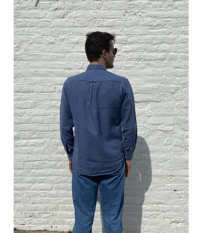 Le grenier du lin boston long sleeve linen shirt