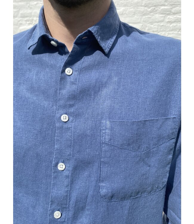 Le grenier du lin chemise  en lin manches longues boston