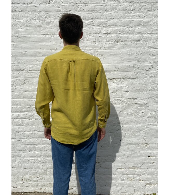 Le grenier du lin citrine long-sleeved linen shirt