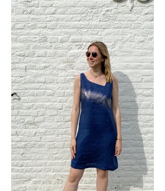 Maloka Robe en lin RONALD INDIGO