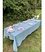 Le grenier du lin Siena Celadon linen tablecloth