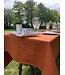 Le grenier du lin Siena brick linen tablecloth