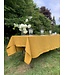 Le grenier du lin Nappe en lin  Siena moutarde