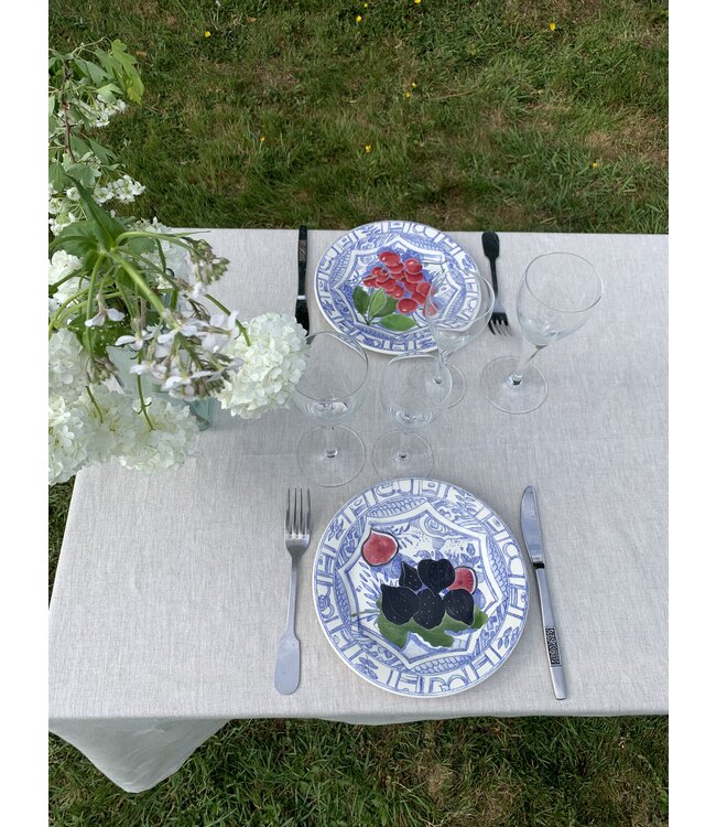 Le grenier du lin natural siena linen tablecloth