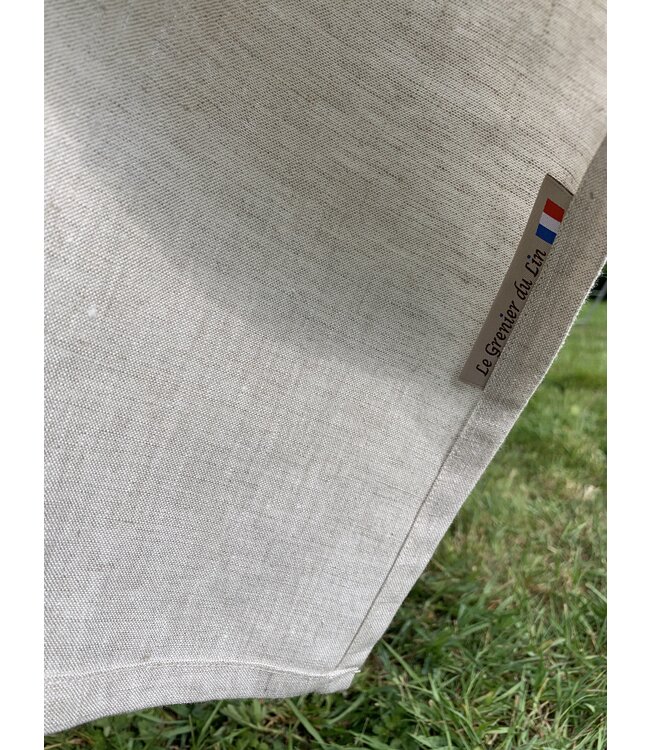 Le grenier du lin natural siena linen tablecloth