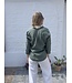 Le grenier du lin SARAH olive linen blouse