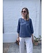 Le grenier du lin MONA blue linen jacket
