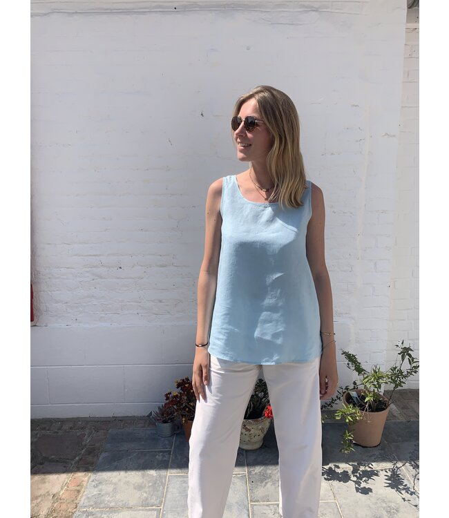 Le grenier du lin Maki horizon linen top