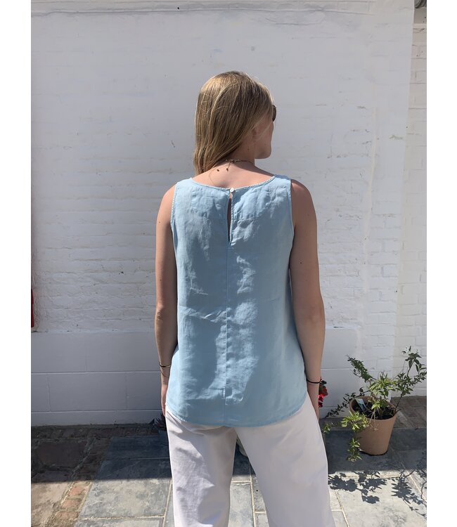 Le grenier du lin Maki horizon linen top
