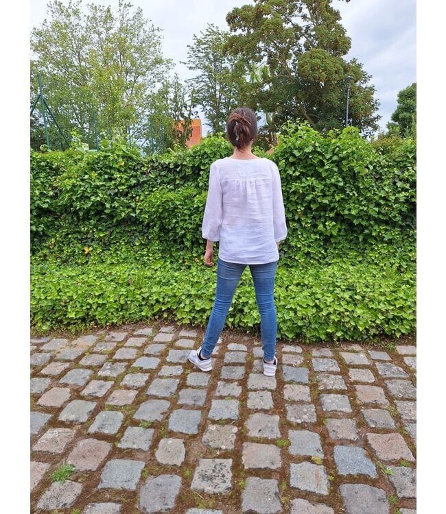 Le grenier du lin White mona linen jacket