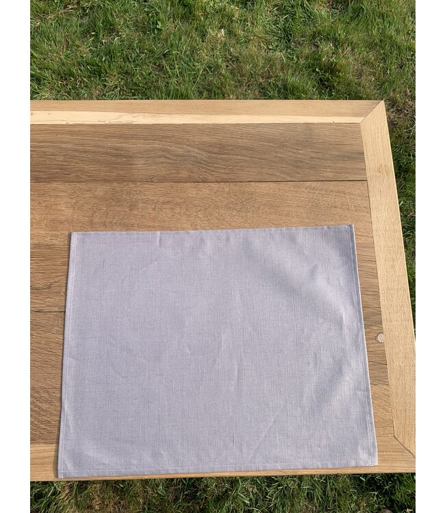 Le grenier du lin Placemat van grijs gecoat linnen