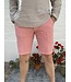 Le grenier du lin Salmon linen Bermuda shorts
