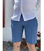 Le grenier du lin Bermuda en lin bleu jeans