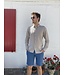 Le grenier du lin Bermuda en lin bleu jeans