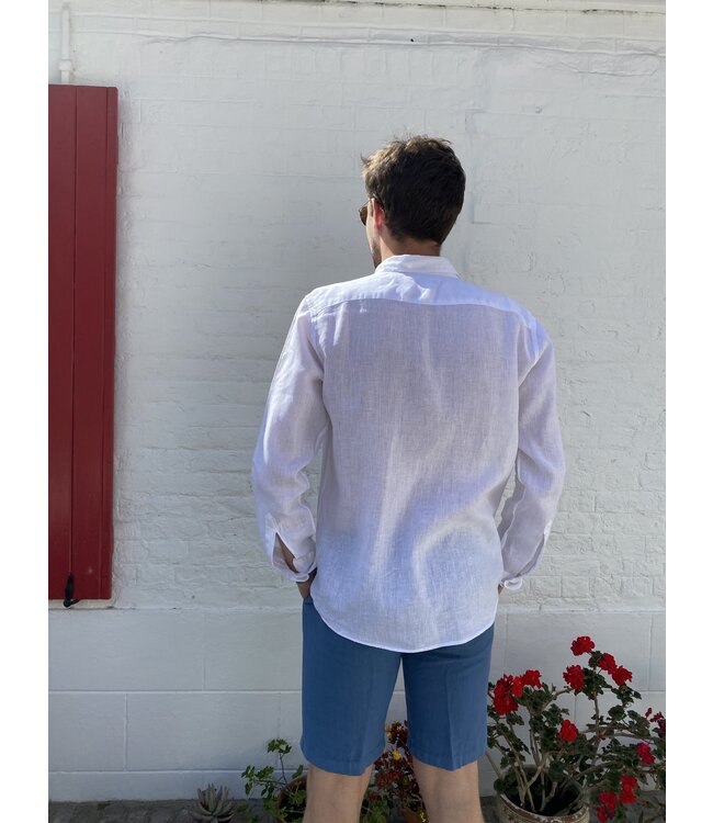 Le grenier du lin Chemise en lin SLIM blanc
