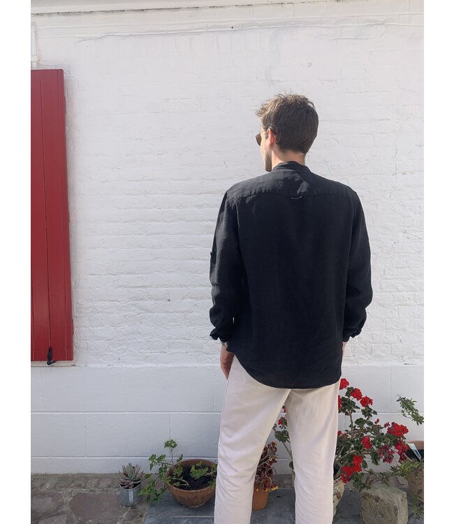 Le grenier du lin Black RUDY linen jacket