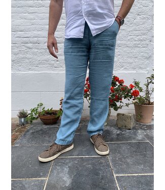 Le grenier du lin VAN linen flower trousers