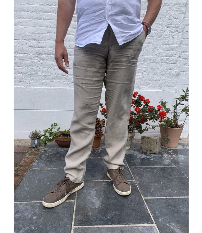 Le grenier du lin Pantalon en lin  VAN sésame
