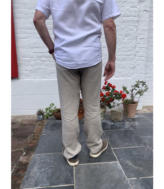 Le grenier du lin VAN sesame linen trousers