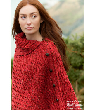 aran craft Irish wool poncho tipperary CW4784