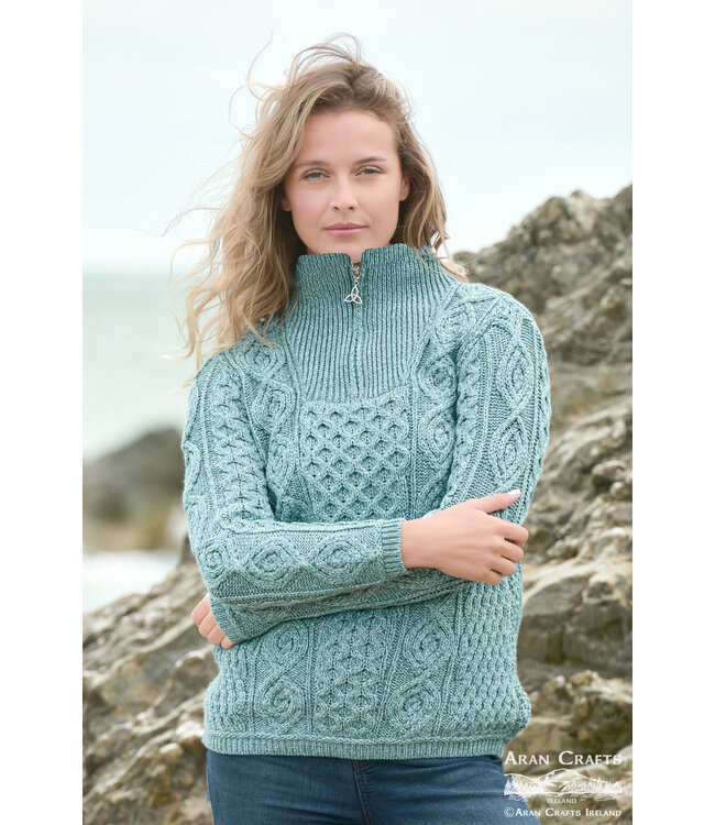 aran craft Irish jumper with a crew neck X5374