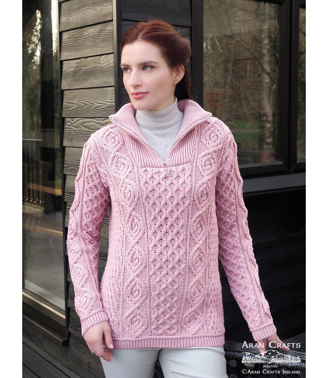 aran craft Irish jumper with a crew neck X5374