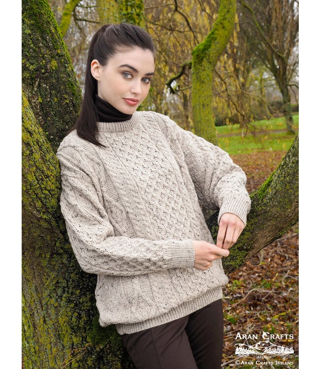 aran craft Pull over  Irlandais femme  C1347