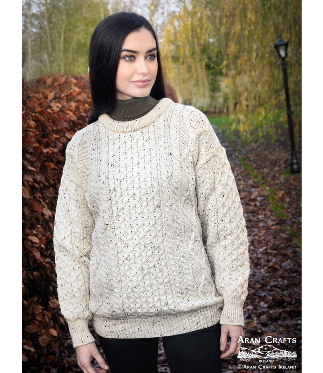 aran craft Irish women's pullover  C1347